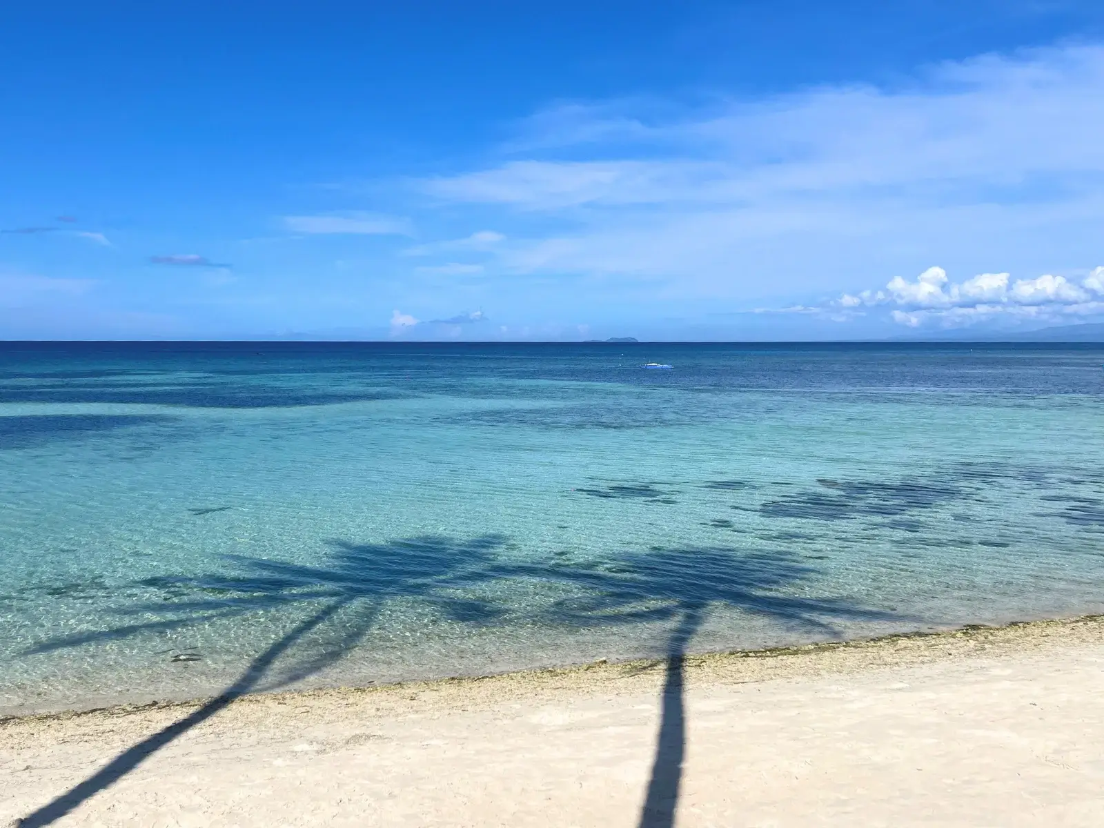 Aguas turquesas cristalinas junto a la costa de Siquijor, Filipinas.